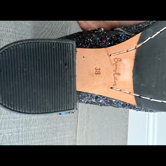 Boden Blue Sparkle Ankle Boot Size 38/ US 7 - Picture 11 of 12